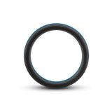 Inel penis Blush Novelties Performance Puria Silicone Pro - 1.5" latime - Moale si flexibil pentru potrivire perfecta - Nu ruleaza, nu ciupeste - Suprafata matasoasa UltraSilk - Pentru erectii puternice barbati - Negru, Albastru