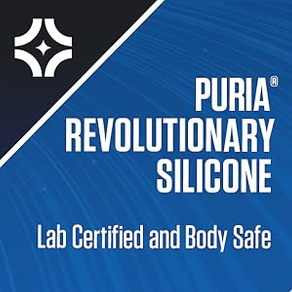 Inel penis Blush Novelties Performance Silicone Glo - Straluceste in intuneric - 1.5" latime - Se intinde pentru potrivire - Suprafata matasoasa UltraSilk nu ciupeste - Marire penis pentru barbati, cupluri - Albastru