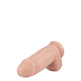 Blush, Dr. Skin Dr. Chubbs, Dildo Realist 25 cm Lungime 8 cm Grosime, Materiale Sigure pentru Corp, Cu Baza cu Ventuza, cu testicule, pentru Utilizare Fara Maini, Jucarie Sexuala Anala Vaginala pentru Experti Barbati Femei, Culorea Pielii