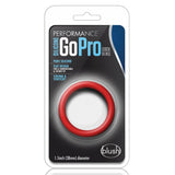 Blush Novelties Performance Inel Penis Silicon GoPro - 3.8 cm Latime - Moale, Pliabil pentru Fixare Sigura - Design Plat care Nu Se Ruleaza - Suprafata UltraSilk Matasoasa care Nu Ciupeste - Jucarie Sexuala, Rosu