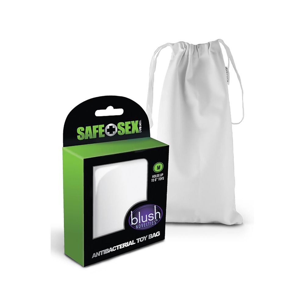 Saculet de Depozitare Blush Safe Sex Anti-Bacterial Toy Bag Mediu - Tehnologie antimicrobiana pe baza de argint - material fara scame - dimensiuni ideale