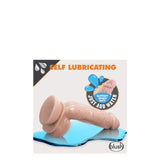 Dildo Realist Autolubrifiant Blush Novelties Dr. Skin Glide 21,5 cm cu Baza cu Ventuza, Compatibil cu Hamuri, Sigur pentru Corp, cu Testicule, Jucarie Sexuala pentru Ea, El si Cupluri – Culoare Pielii