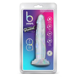 Dildo Realist Blush Novelties B Yours Diamond Crystal – Lifelike cu Baza cu Ventuza Puternica pentru Jocuri Fara Maini si Compatibil cu Hamuri – Transparent pentru Vizualizare in Timpul Utilizarii – Jucarie Sexuala pentru El, Ea si Cupluri