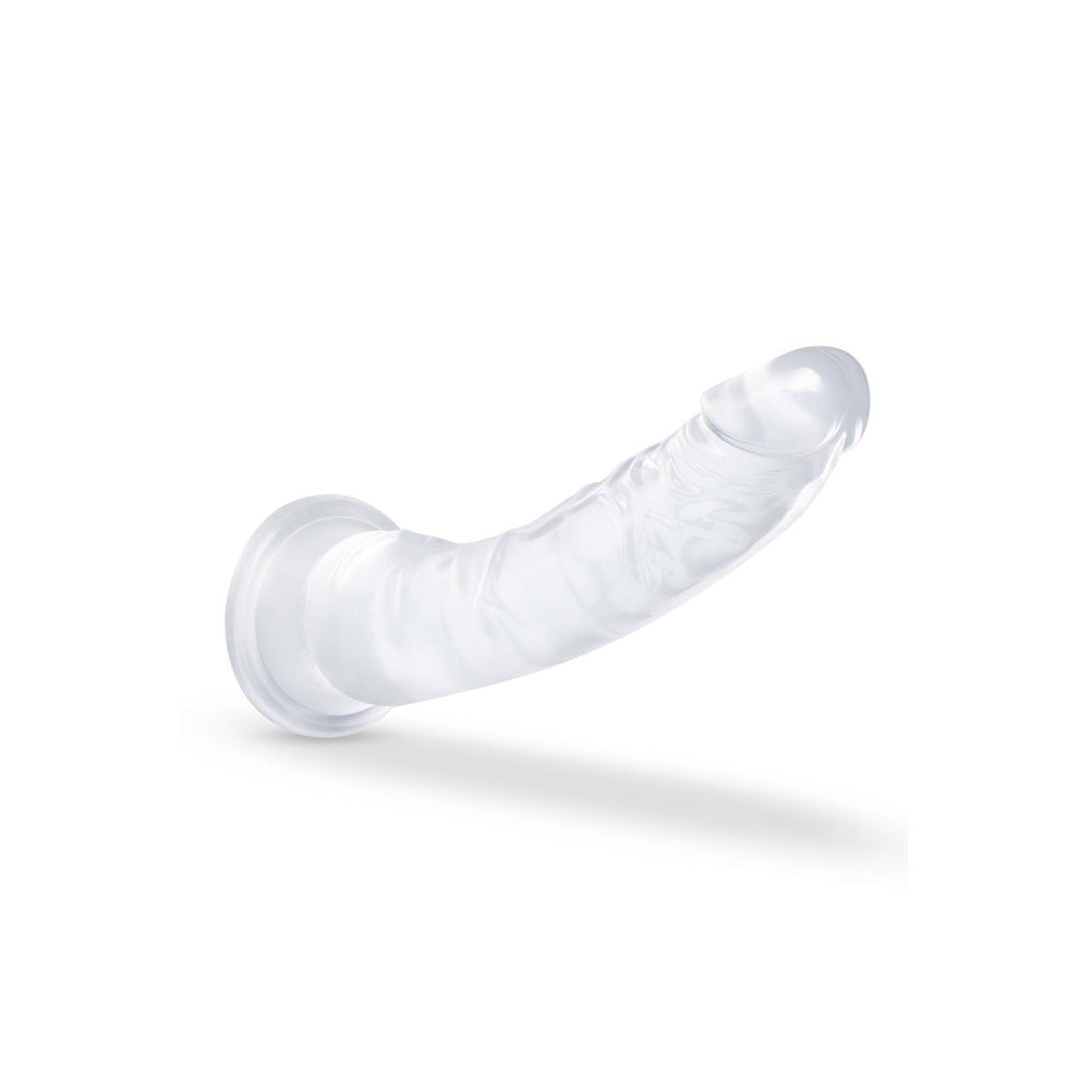 Dildo Realist Blush Novelties B Yours Diamond Glisten – 22,2 cm cu Baza cu Ventuza Puternica pentru Jocuri Fara Maini si Compatibil cu Hamuri – Transparent pentru Vizualizare in Timpul Utilizarii – Jucarie Sexuala