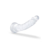 Dildo Realist Blush Novelties B Yours Diamond Glisten – 22,2 cm cu Baza cu Ventuza Puternica pentru Jocuri Fara Maini si Compatibil cu Hamuri – Transparent pentru Vizualizare in Timpul Utilizarii – Jucarie Sexuala