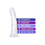 Dildo Realist Blush Novelties B Yours Diamond Glisten – 22,2 cm cu Baza cu Ventuza Puternica pentru Jocuri Fara Maini si Compatibil cu Hamuri – Transparent pentru Vizualizare in Timpul Utilizarii – Jucarie Sexuala