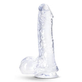 Dildo Realist Blush Novelties B Yours Plus Ram n’ Jam 20,3 cm Transparent si Moale – Baza cu Ventuza Puternica pentru Jocuri Fara Maini – Compatibil cu Hamuri Strap-On – Jucarie Sexuala pentru Ea, El si Cupluri