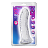 Dildo Realist Blush Novelties B Yours Plus Roar n' Ride 20,3 cm Transparent si Moale – Baza cu Ventuza Puternica pentru Jocuri Fara Maini – Compatibil cu Hamuri Strap-On – Jucarie Sexuala
