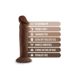 Blush Novelties Dr. Skin Plus - Dildo Realist 16.5 cm Pozabil - Baza cu Ventuza pentru Utilizare Hands-Free si Compatibil cu Ham - Jucarie Sexuala Flexibila cu Tripla Densitate pentru El Ea si Cupluri, Ciocolata
