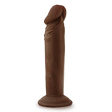 Blush Novelties Dr. Skin Plus - Dildo Realist 16.5 cm Pozabil - Baza cu Ventuza pentru Utilizare Hands-Free si Compatibil cu Ham - Jucarie Sexuala Flexibila cu Tripla Densitate pentru El Ea si Cupluri, Ciocolata