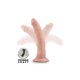 Blush Novelties Dr. Skin Plus - Dildo Realist 19 cm Pozabil - Baza cu Ventuza pentru Utilizare Hands-Free si Compatibil cu Ham - Jucarie Sexuala Flexibila cu Tripla Densitate pentru El Ea si Cupluri, Culoarea Pielii