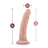 Blush Novelties Dr. Skin Plus - Dildo Realist 19 cm Pozabil - Baza cu Ventuza pentru Utilizare Hands-Free si Compatibil cu Ham - Jucarie Sexuala Flexibila cu Tripla Densitate pentru El Ea si Cupluri, Culoarea Pielii