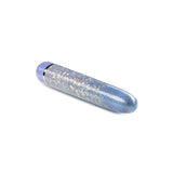 Vibrator Bullet Blush The Collection Etherial Periwinkle - Lila cu sclipici roz, 17.7 cm - Vibrati Multiviteze Silentioase - sigur pentru corp si fara ftalati
