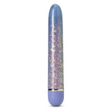 Vibrator Bullet Blush The Collection Etherial Periwinkle - Lila cu sclipici roz, 17.7 cm - Vibrati Multiviteze Silentioase - sigur pentru corp si fara ftalati