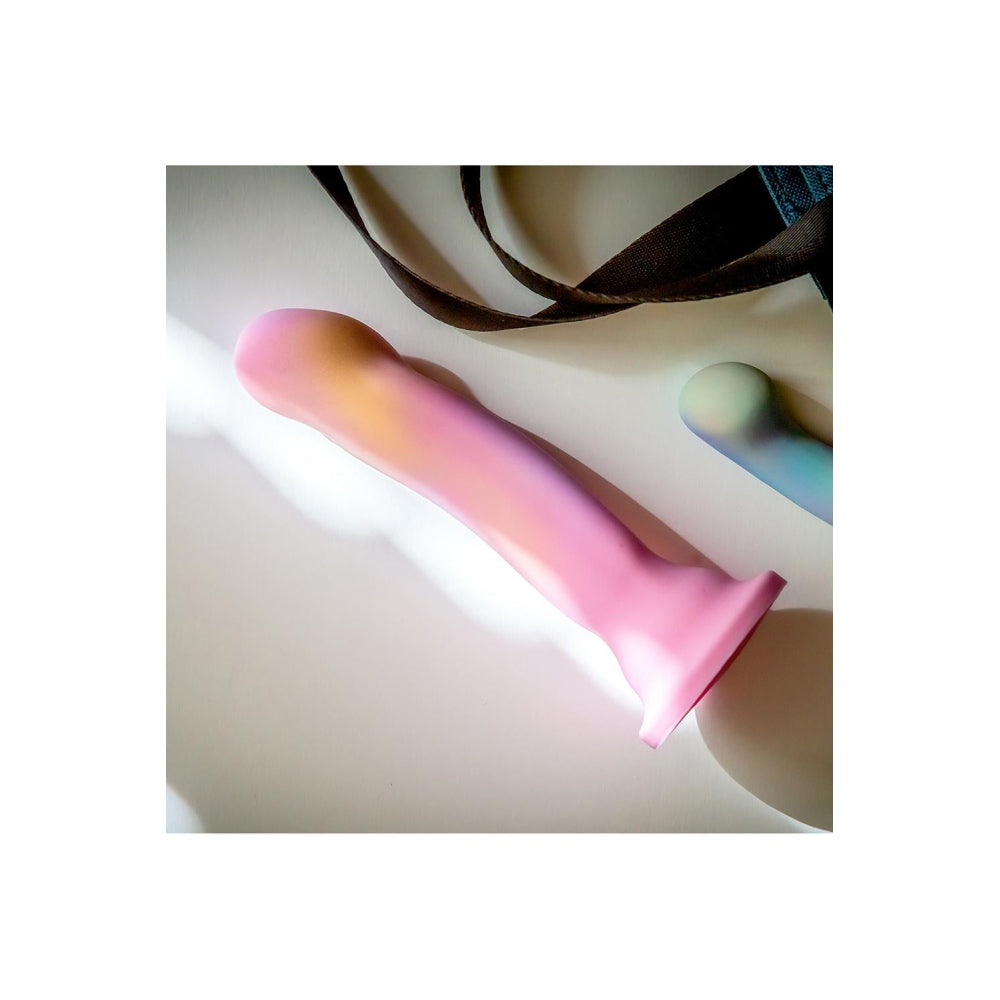 Dildo din Silicon Blush Novelties Avant Suns Out – Ax Curbat pentru Stimularea Punctului G si P – Baza cu Ventuza Puternica pentru Jocuri Fara Maini si Compatibil cu Hamuri – Jucarie Sexuala Neteda