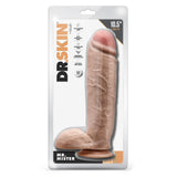Blush Dr. Skin by - Dildo Realistic Mr Mister cu Testicule si Suport cu baza de Ventuza, 26.7 cm Lungime, 6.4 cm Grosime - Sensatie Moale si Realista, Dimensiune XL - Jucarie Sexuala pentru Femei, Barbati si Cupluri