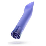 Vibrator Blush Novelties Oh My Gem Enrapture - 6.25 cm, silicon Puria - 5 viteze si 5 moduri unice de vibratie cu functie de incalzire - reincarcabil USB cu cablu inclus - Tanzanit