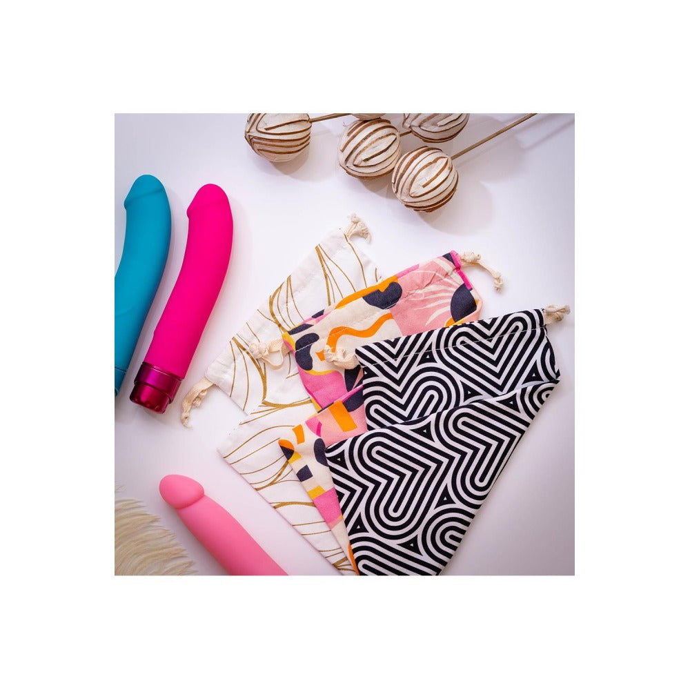 Sac din bumbac pentru jucarii Blush The Collection Burst