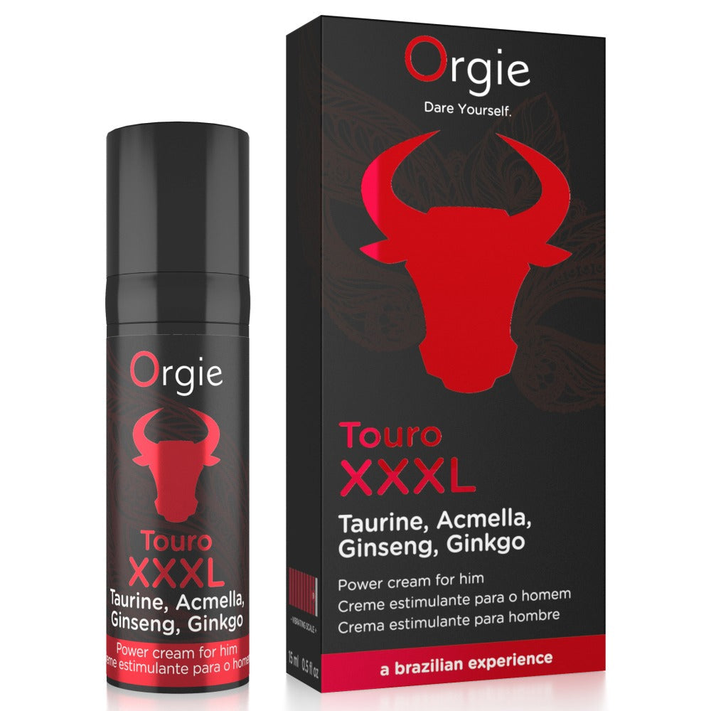 Crema pentru Erectii Orgie Touro XXXL Power Cream 15 ml - cu efect de intarire imediata a penisului - efectii mai rigide si senzatia de marire a penisului - creste placerea pentru barbati