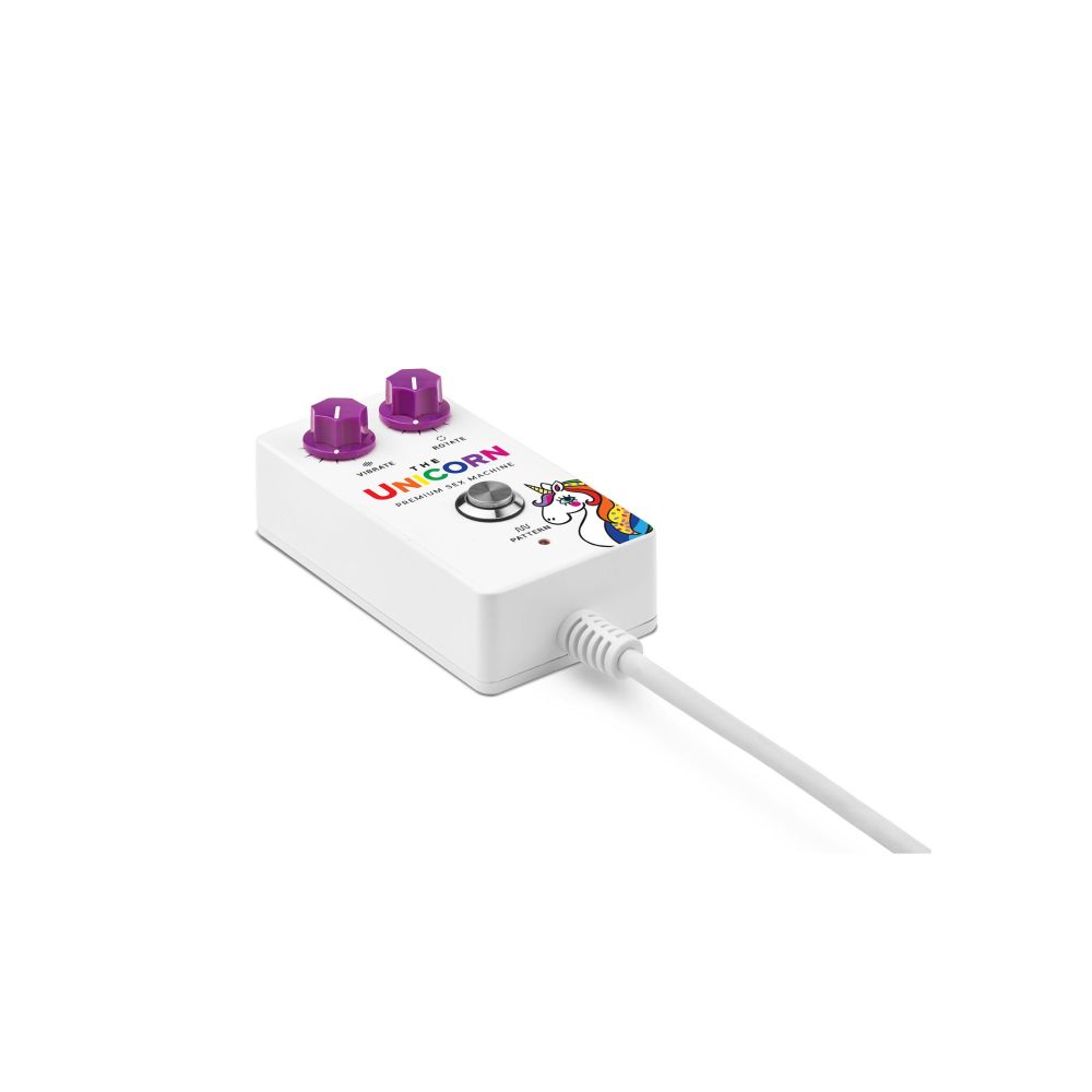 Sex Machine Premium The Unicorn - Control complet wireless prin aplicatia smartphone - 6 Moduri Vibratii si rotatie la 360° - Usor de curatat