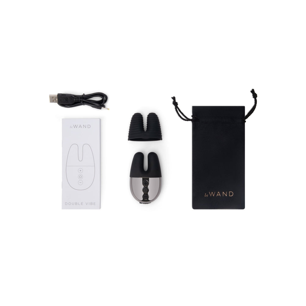 Vibrator Luxury  SMART Multifunctional Double Vibe, Negru, 15 Moduri Vibratii, 6 Moduri Viteza