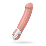 Vibrator Satisfyer Master XXL G-Spot, Roz, 23.5 cm, 12 Moduri Vibratii Silentioase, inel de retinere - silicon moale, impermeabil, reincarcabil