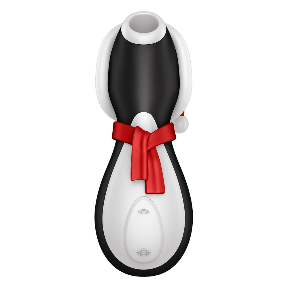 Stimulator de Clitoris cu Suctiune Satisfyer Pinguin, Editie Limitata Sarbatori, rezistent la apa, silentios, 11 moduri de stimulare
