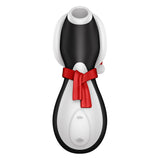 Stimulator de Clitoris cu Suctiune Satisfyer Pinguin, Editie Limitata Sarbatori, rezistent la apa, silentios, 11 moduri de stimulare