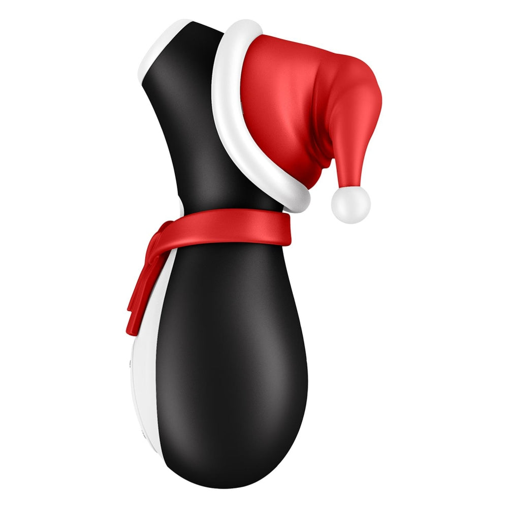 Stimulator de Clitoris cu Suctiune Satisfyer Pinguin, Editie Limitata Sarbatori, rezistent la apa, silentios, 11 moduri de stimulare