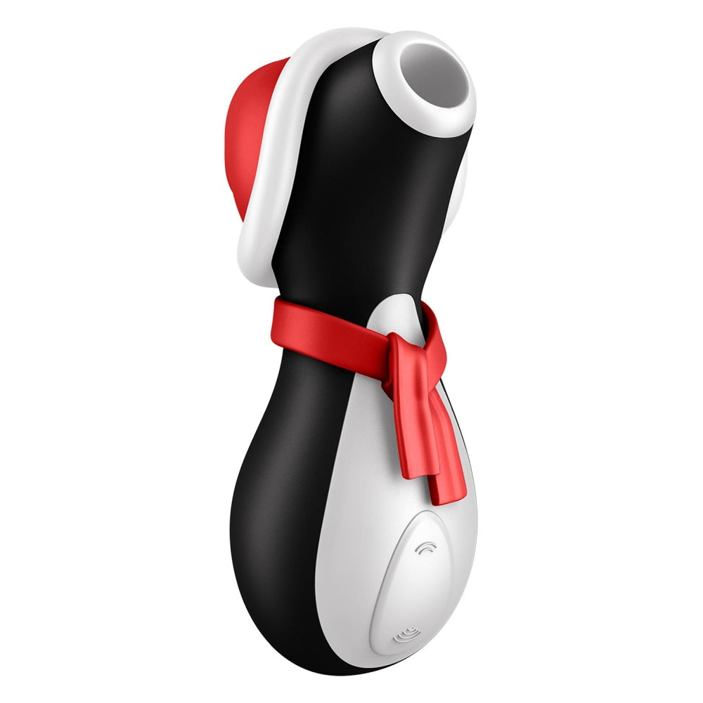 Stimulator de Clitoris cu Suctiune Satisfyer Pinguin, Editie Limitata Sarbatori, rezistent la apa, silentios, 11 moduri de stimulare