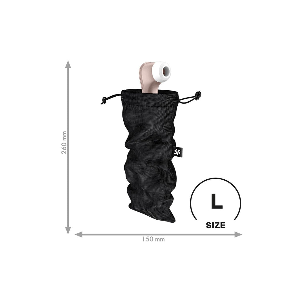 Sac pentru jucarii Satysfier Treasure Bag Large, Negru