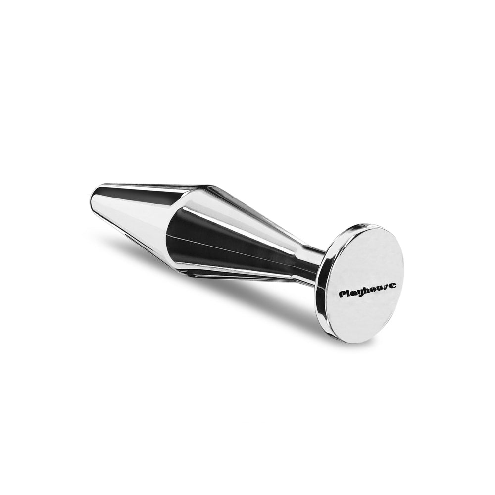 Dop Anal din Metal Playhouse Steel Massive Butt Plug - 15 cm, 657 g - compatibil cu orice lubrifiant - material durabil, investitie de lunga durata - ideal pentru experti in jocurile anale