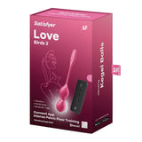 Bile Kegel Vibratoare Satisfyer Love Birds 1, 78g, Antrenament Pelvian, Stimulare G-Spot, 12 Setari Vibratii, Silicon Delicat, Reincarcabil, Control prin Aplicatia Connect