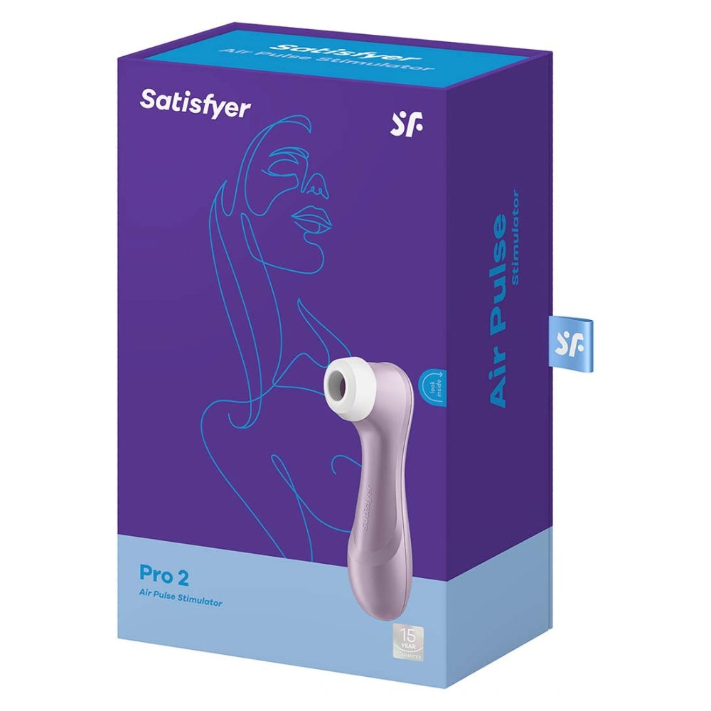 Satisfyer Pro 2 Vibrator Clitoris | Stimulare Clitoris cu Unde de Presiune | Vibrator Air Pulse | Rezistent la Apa IPX7 | Baterie Reincarcabila | Silicon Prietenos cu Pielea Mov