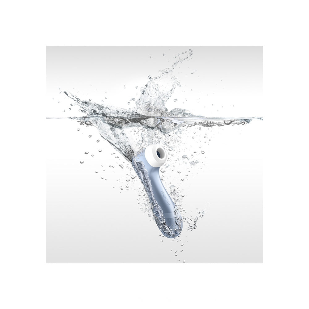 Satisfyer Pro 2 Vibrator Clitoris | Stimulare Clitoris cu Unde de Presiune | Vibrator Air Pulse | Rezistent la Apa IPX7 | Baterie Reincarcabila | Silicon Prietenos cu Pielea Azur