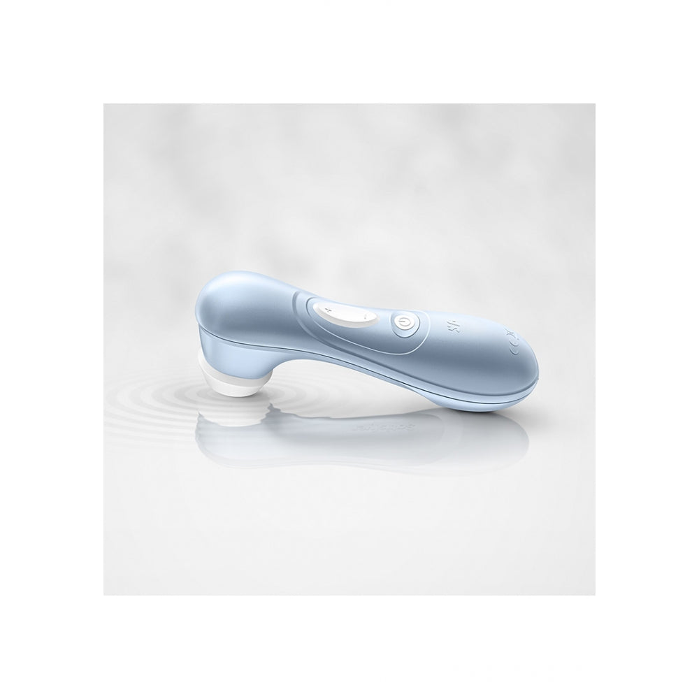 Satisfyer Pro 2 Vibrator Clitoris | Stimulare Clitoris cu Unde de Presiune | Vibrator Air Pulse | Rezistent la Apa IPX7 | Baterie Reincarcabila | Silicon Prietenos cu Pielea Azur