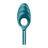 Inel Pentru Penis Satisfyer Swordsman cu Vibratii Turcoaz - sistem ajustabil, silicon sigur pentru corp - 12 Moduri Vibratii - reincarcabil, rezistent la apa IPX7