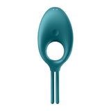 Inel Pentru Penis Satisfyer Swordsman cu Vibratii Turcoaz - sistem ajustabil, silicon sigur pentru corp - 12 Moduri Vibratii - reincarcabil, rezistent la apa IPX7