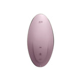Vibrator Satisfyer Vulva Lover 1 Roz - stimulator dublu cu tehnologie Air Pulse, design cu forma curbata - 11 Moduri Pulsatii, 10 Moduri Vibratii - reincarcabil, rezistent la apa IPX7