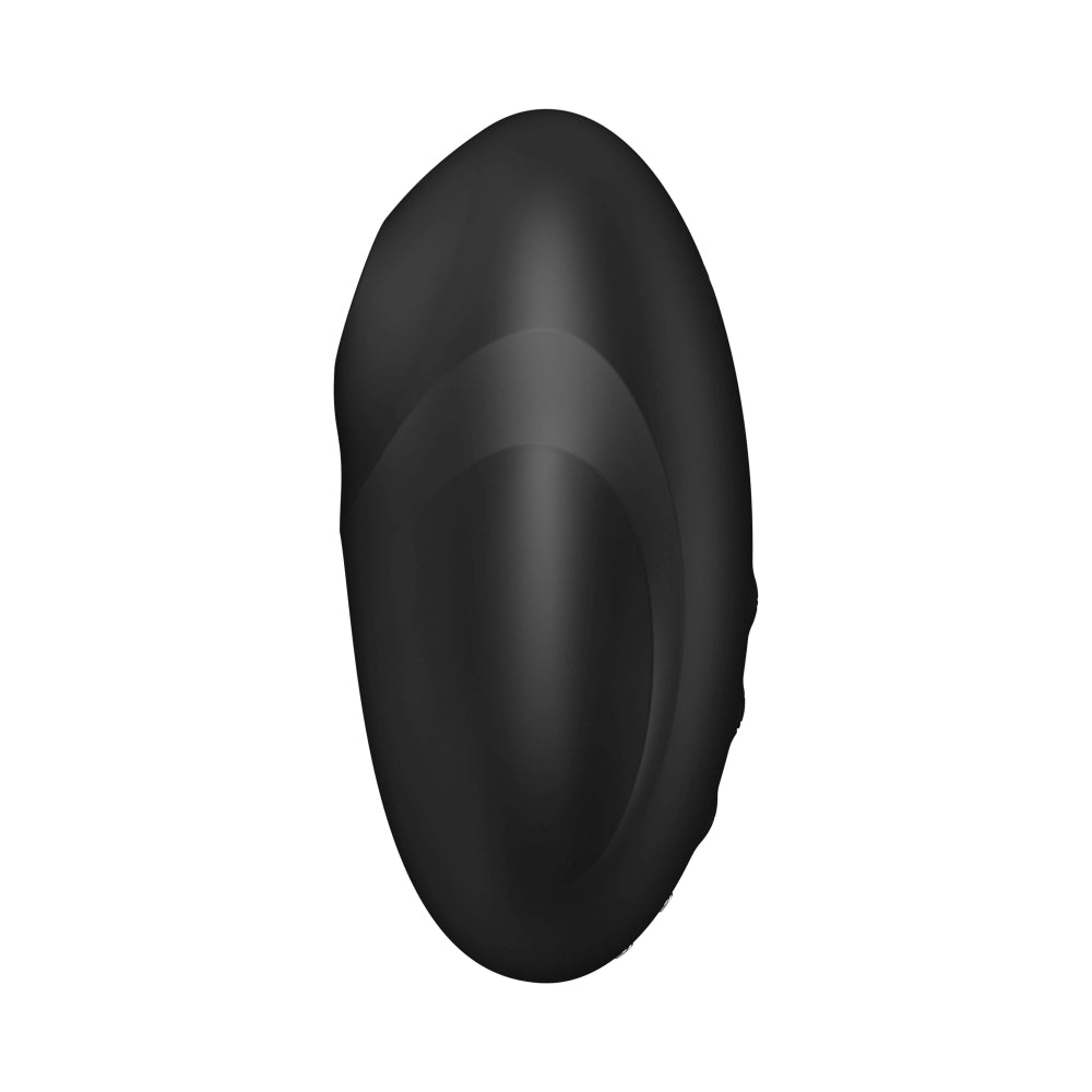 Vibrator Satisfyer Vulva Lover 3 Negru - stimulator dublu cu tehnologie Air Pulse, design cu forma curbata - 11 Moduri Pulsatii, 10 Moduri Vibratii - reincarcabil, rezistent la apa IPX7