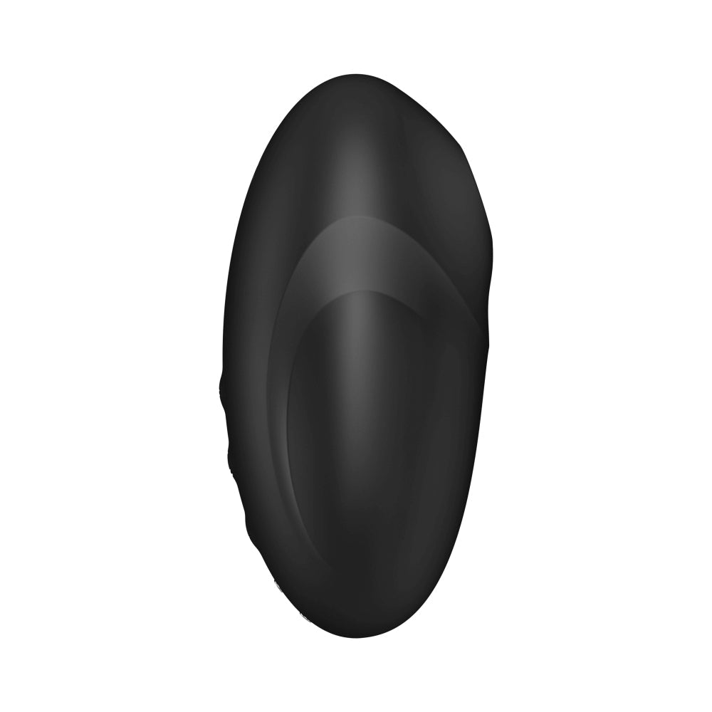 Vibrator Satisfyer Vulva Lover 3 Negru - stimulator dublu cu tehnologie Air Pulse, design cu forma curbata - 11 Moduri Pulsatii, 10 Moduri Vibratii - reincarcabil, rezistent la apa IPX7