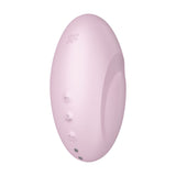 Vibrator Satisfyer Vulva Lover 3 Roz - stimulator dublu cu tehnologie Air Pulse, design cu forma curbata - 11 Moduri Pulsatii, 10 Moduri Vibratii - reincarcabil, rezistent la apa IPX7