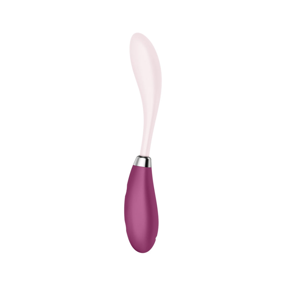 Vibrator Satisfyer G-Spot Flex 3 - Stimulare Punct G si Clitoris, Rabbit Vibrator, Dildo Vibrant cu Ax Flexibil, Jucarie Sexuala pentru Femei - Rezistent la Apa, Reincarcabil, Rosu