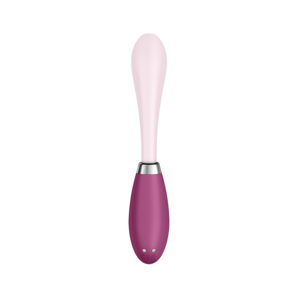 Vibrator Satisfyer G-Spot Flex 3 - Stimulare Punct G si Clitoris, Rabbit Vibrator, Dildo Vibrant cu Ax Flexibil, Jucarie Sexuala pentru Femei - Rezistent la Apa, Reincarcabil, Rosu