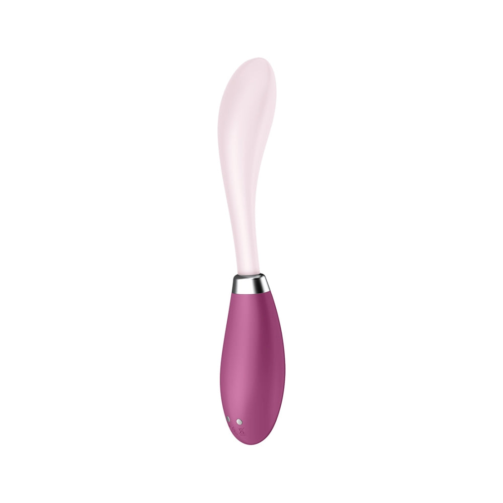 Vibrator Satisfyer G-Spot Flex 3 - Stimulare Punct G si Clitoris, Rabbit Vibrator, Dildo Vibrant cu Ax Flexibil, Jucarie Sexuala pentru Femei - Rezistent la Apa, Reincarcabil, Rosu