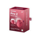 Satisfyer Pro 2 Classic Blossom | Rose Toy | 7cm | Tehnologie Liquid Air | Vibrator cu Unde de Presiune | 11 Programe de Unde de Presiune | Baterie Reincarcabila | Rezistent la Apa (IPX7) | Silicon Prietenos cu Pielea Pink