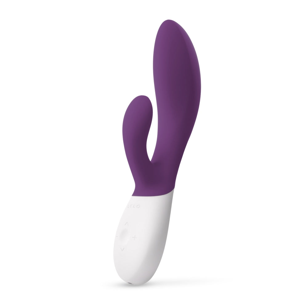 Vibrator rabbit LELO INA Wave 2 pentru femei, jucarie sexuala cu tehnologie Wavemotion si 12 setari de vibratie, vibrator G-Spot pentru femei, Mov