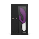 Vibrator rabbit LELO INA Wave 2 pentru femei, jucarie sexuala cu tehnologie Wavemotion si 12 setari de vibratie, vibrator G-Spot pentru femei, Mov