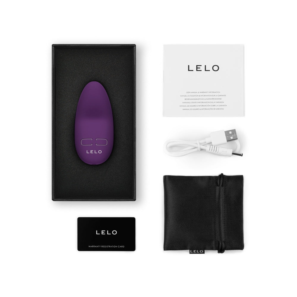 Vibrator Mini LELO Lily 3 pentru Femei, Vibrator Discret Mini Bullet cu 10 Setari de Placere, Vibrator Impermeabil, Design Compact, Dark Plum