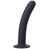 Curea Strap-on cu Dildo Detasabil - Negru, 13.3 cm - ham din piele vegana - dildo detasabil cu ventuza, subtire si perfect pentru incepatori